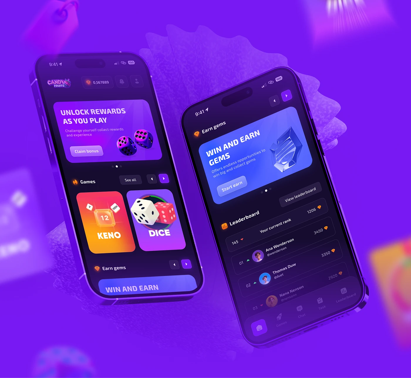 免费彩金手机APP界面